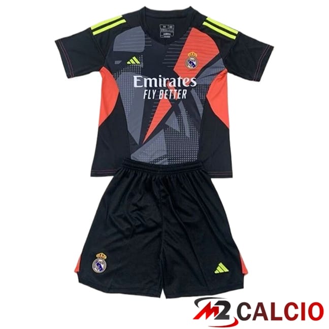 Maglie Calcio Personalizzate,Tute Calcio Squadre,Maglia Nazionale Italiana Calcio | Maglie Calcio Real Madrid Bambino Portiere Seconda 2024/2025