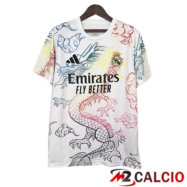 Maglie Calcio Personalizzate,Tute Calcio Squadre,Maglia Nazionale Italiana Calcio | Maglie Calcio Real Madrid Edizione Speciale Bianco 2024/2025