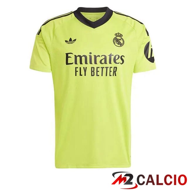 Maglie Calcio Personalizzate,Tute Calcio Squadre,Maglia Nazionale Italiana Calcio | Maglie Calcio Real Madrid Portiere Giallo 2024/2025
