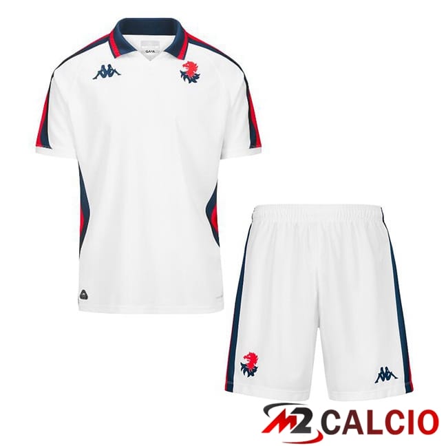 Maglie Calcio Genoa CFC Bambino Seconda Bianco 2024/2025