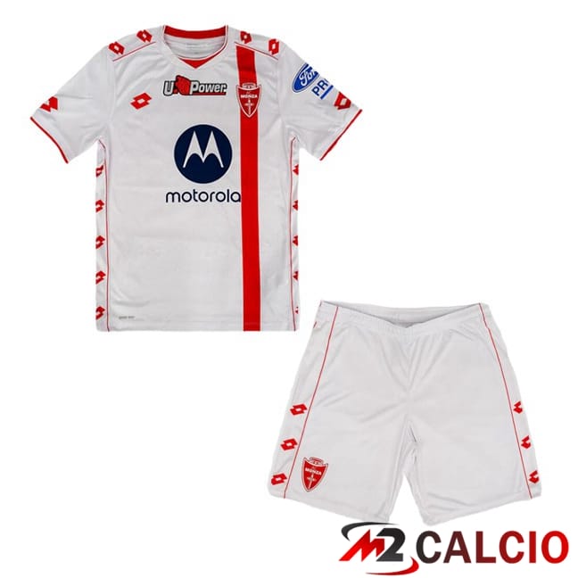 Maglie Calcio Personalizzate,Tute Calcio Squadre,Maglia Nazionale Italiana Calcio | Maglie Calcio AC Monza Bambino Seconda Bianco 2024/2025
