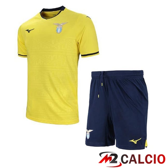 Maglie Calcio Personalizzate,Tute Calcio Squadre,Maglia Nazionale Italiana Calcio | Maglie Calcio SS Lazio Bambino Seconda Giallo 2024/2025
