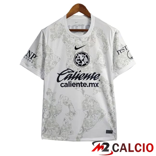 Maglie Calcio Personalizzate,Tute Calcio Squadre,Maglia Nazionale Italiana Calcio | Maglie Calcio Club America Portiere Bianco 2024/2025