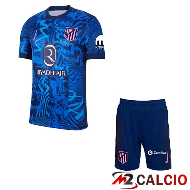 Maglie Calcio Personalizzate,Tute Calcio Squadre,Maglia Nazionale Italiana Calcio | Maglie Calcio Atletico Madrid Bambino Terza 2024/2025