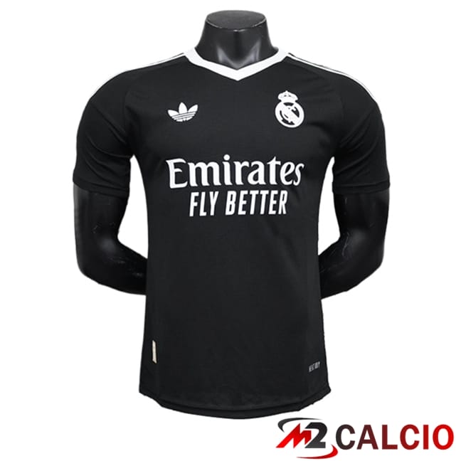 Maglie Calcio Personalizzate,Tute Calcio Squadre,Maglia Nazionale Italiana Calcio | Maglie Calcio Real Madrid Portiere Nero 2024/2025