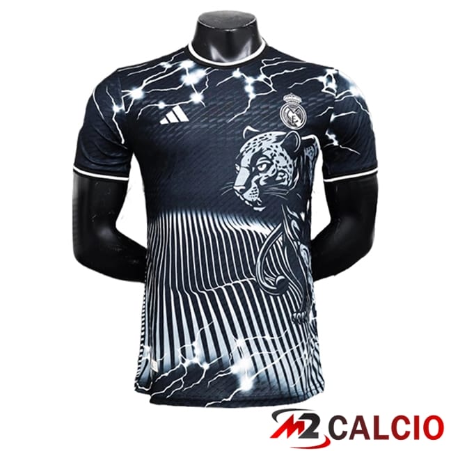 Maglie Calcio Personalizzate,Tute Calcio Squadre,Maglia Nazionale Italiana Calcio | Maglie Calcio Real Madrid Special Edition Nero 2024/2025 -09