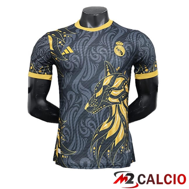 Maglie Calcio Personalizzate,Tute Calcio Squadre,Maglia Nazionale Italiana Calcio | Maglie Calcio Real Madrid Special Edition Nero 2024/2025 -10