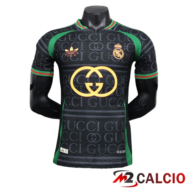 Maglie Calcio Personalizzate,Tute Calcio Squadre,Maglia Nazionale Italiana Calcio | Maglie Calcio Real Madrid Special Edition Nero 2024/2025 -11