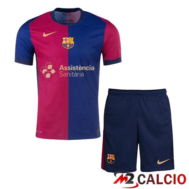 Maglie Calcio Personalizzate,Tute Calcio Squadre,Maglia Nazionale Italiana Calcio | Maglie Calcio FC Barcellona Bambino Prima Assistència Sanitària Blu Rosso 2024/2025