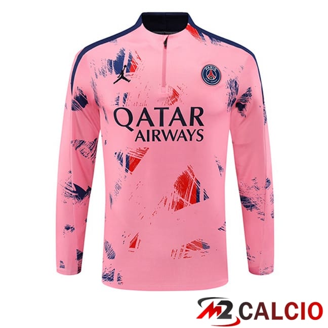 Maglie Calcio Personalizzate,Tute Calcio Squadre,Maglia Nazionale Italiana Calcio | Felpa Allenamento Paris PSG Rosa 2024/2025