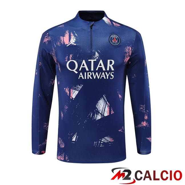 Maglie Calcio Personalizzate,Tute Calcio Squadre,Maglia Nazionale Italiana Calcio | Felpa Allenamento Paris PSG Blu Reale 2024/2025