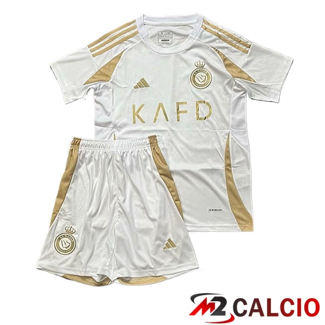 Maglie Calcio Personalizzate,Tute Calcio Squadre,Maglia Nazionale Italiana Calcio | Maglie Calcio Al-Nassr Bambino Terza 2024/2025