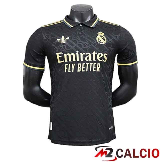 Maglie Calcio Personalizzate,Tute Calcio Squadre,Maglia Nazionale Italiana Calcio | Maglie Calcio Real Madrid Edizione Speciale Nero 2024/2025