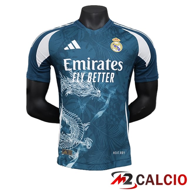 Maglie Calcio Personalizzate,Tute Calcio Squadre,Maglia Nazionale Italiana Calcio | Maglie Calcio Real Madrid Edizione Speciale Blu 2024/2025