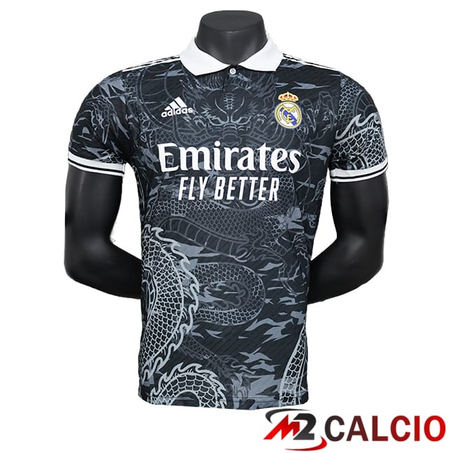 Maglie Calcio Personalizzate,Tute Calcio Squadre,Maglia Nazionale Italiana Calcio | Maglie Calcio Real Madrid Edizione Speciale Nero 2024/2025