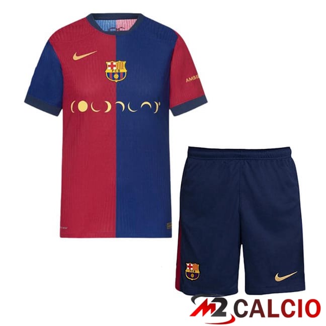 Maglie Calcio Personalizzate,Tute Calcio Squadre,Maglia Nazionale Italiana Calcio | Maglie Calcio FC Barcellona Bambino Prima COLDPLAY Blu Rosso 2024/2025