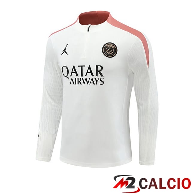 Maglie Calcio Personalizzate,Tute Calcio Squadre,Maglia Nazionale Italiana Calcio | Felpa Allenamento Paris PSG Bianco 2024/2025