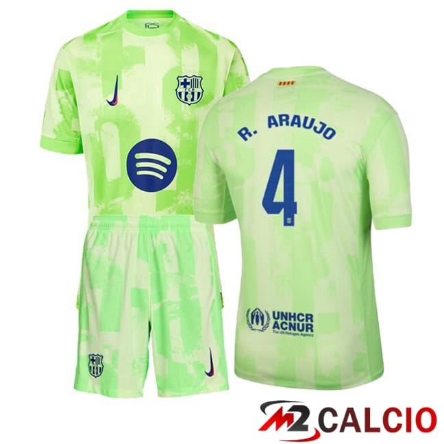 Maglie Calcio Personalizzate,Tute Calcio Squadre,Maglia Nazionale Italiana Calcio | Maglie Calcio FC Barcellona (R. ARAUJO 4) Bambino Terza Verde 2024/2025 Maglie Calcio Personalizzate,Tute Calcio Squadre,Maglia Nazionale Italiana Calcio | Maglie Calcio FC Barcellona (R. ARAUJO 4) Bambino Terza Verde 2024/2025