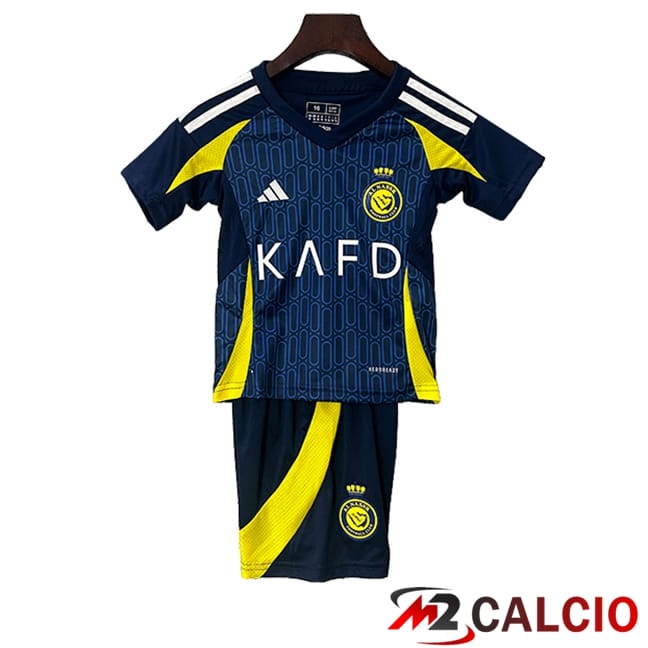Maglie Calcio Personalizzate,Tute Calcio Squadre,Maglia Nazionale Italiana Calcio | Maglie Calcio Al-Nassr Bambino Seconda 2024/2025
