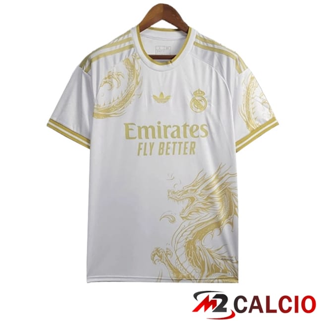 Maglie Calcio Personalizzate,Tute Calcio Squadre,Maglia Nazionale Italiana Calcio | Maglie Calcio Real Madrid Edizione Speciale Bianco 2024/2025