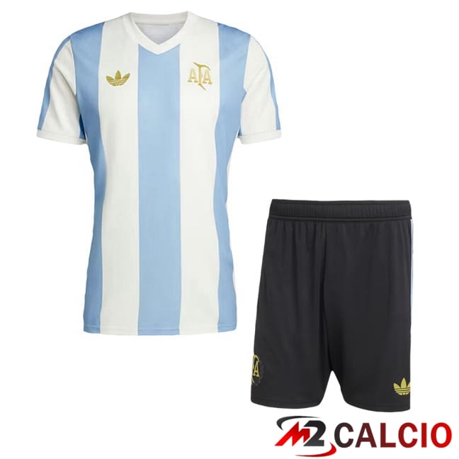 Maglie Calcio Personalizzate,Tute Calcio Squadre,Maglia Nazionale Italiana Calcio | Maglie Calcio Argentina Bambino Edizione Speciale Blu Bianco 2024/2025