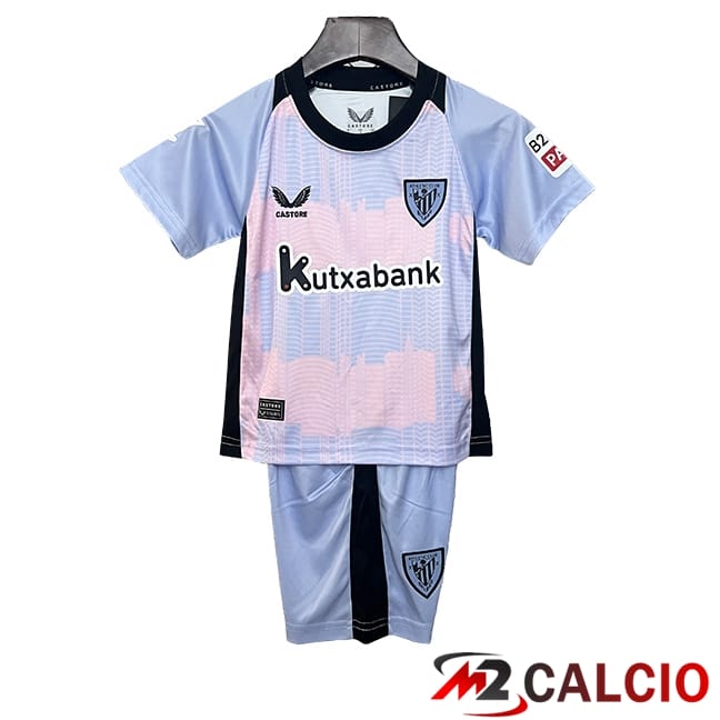 Maglie Calcio Personalizzate,Tute Calcio Squadre,Maglia Nazionale Italiana Calcio | Maglie Calcio Athletic Bilbao Bambino Terza 2024/2025