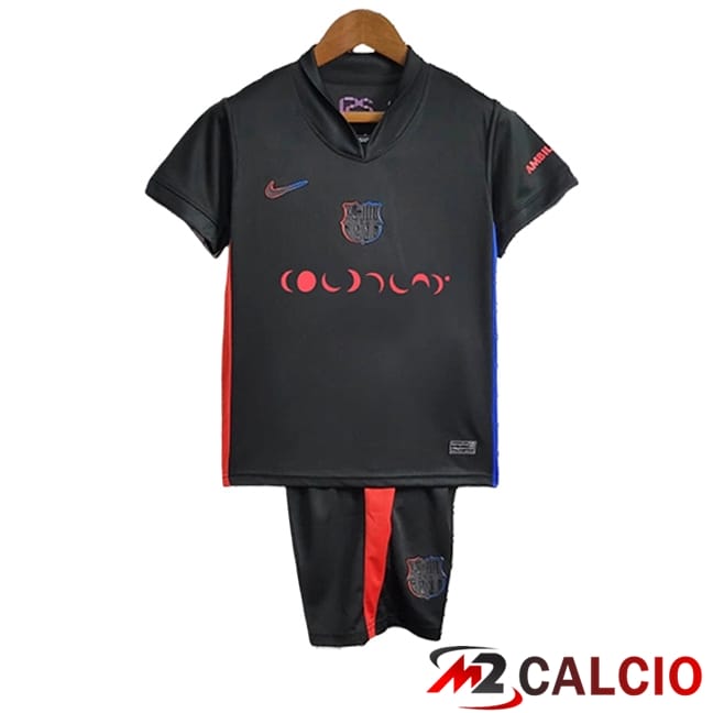Maglie Calcio Personalizzate,Tute Calcio Squadre,Maglia Nazionale Italiana Calcio | Maglie Calcio Barcellona Bambino x coldplay Seconda 2024/2025