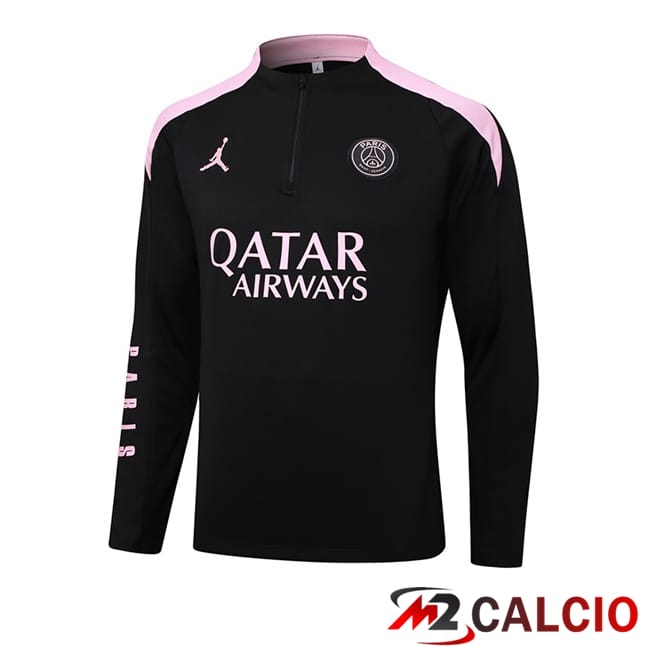 Maglie Calcio Personalizzate,Tute Calcio Squadre,Maglia Nazionale Italiana Calcio | Felpa Allenamento JORDAN Paris PSG Nero 2024/2025