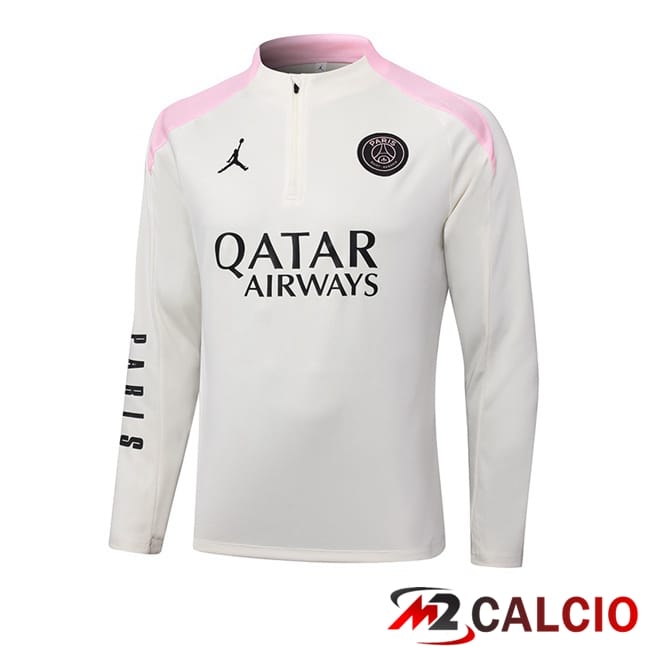 Maglie Calcio Personalizzate,Tute Calcio Squadre,Maglia Nazionale Italiana Calcio | Felpa Allenamento JORDAN Paris PSG Grigio 2024/2025