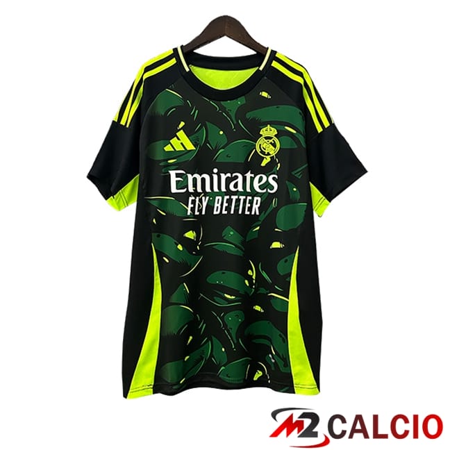 Maglie Calcio Personalizzate,Tute Calcio Squadre,Maglia Nazionale Italiana Calcio | Maglie Calcio Real Madrid Special Edition Verde/Nero 2024/2025