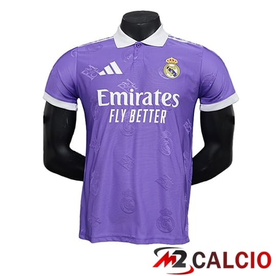 Maglie Calcio Personalizzate,Tute Calcio Squadre,Maglia Nazionale Italiana Calcio | Maglie Calcio Real Madrid Special Edition Viola 2024/2025