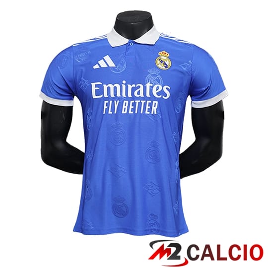 Maglie Calcio Personalizzate,Tute Calcio Squadre,Maglia Nazionale Italiana Calcio | Maglie Calcio Real Madrid Special Edition Blu 2024/2025