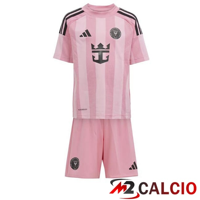 Maglie Calcio Personalizzate,Tute Calcio Squadre,Maglia Nazionale Italiana Calcio | Maglie Calcio Inter Miami CF Bambino Prima Rosa 2025/2026