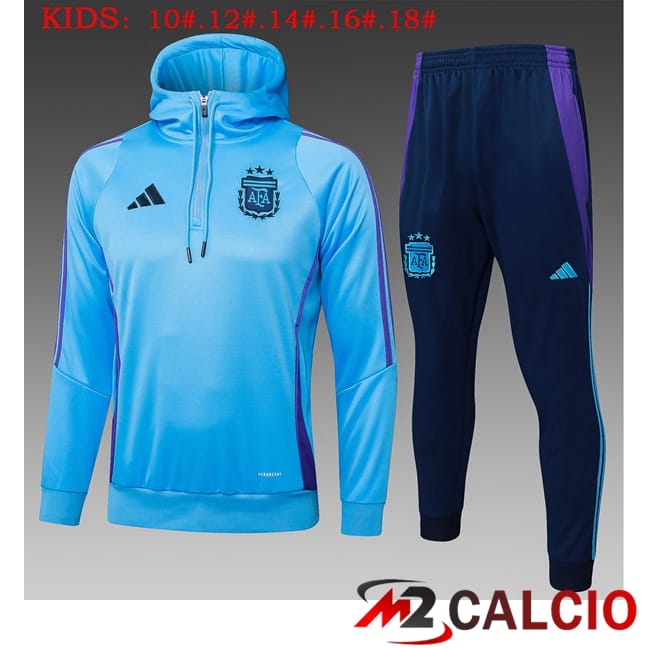 Giacca Con Cappuccio Tuta Calcio Argentina Bambino Blu 2025/2026