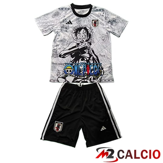 Maglie Calcio Personalizzate,Tute Calcio Squadre,Maglia Nazionale Italiana Calcio | Maglie Calcio Giappone Bambino Special Edition Nero/Bianco 2025/2026