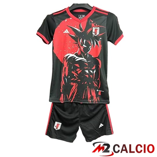 Maglie Calcio Personalizzate,Tute Calcio Squadre,Maglia Nazionale Italiana Calcio | Maglie Calcio Giappone Bambino Special Edition Nero/Rosso 2025/2026