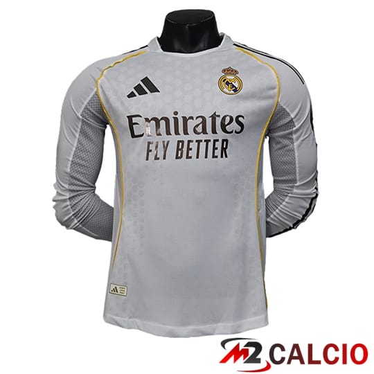 Maglie Calcio Personalizzate,Tute Calcio Squadre,Maglia Nazionale Italiana Calcio | Maglie Calcio Real Madrid Prima Manica Lunga Leaked Version 2025/2026
