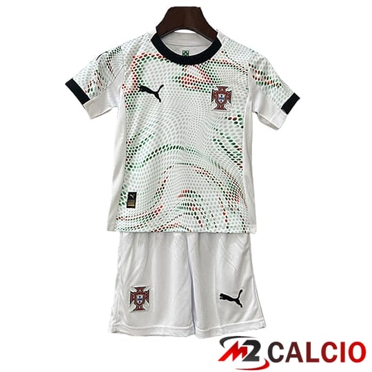 Maglie Calcio Personalizzate,Tute Calcio Squadre,Maglia Nazionale Italiana Calcio | Maglie Calcio Portogallo Bambino Seconda 2025/2026