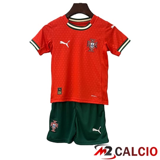 Maglie Calcio Personalizzate,Tute Calcio Squadre,Maglia Nazionale Italiana Calcio | Maglie Calcio Portogallo Bambino Prima 2025/2026