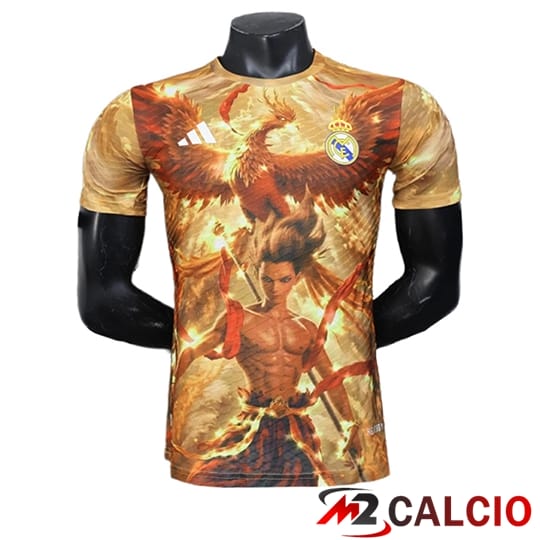 Maglie Calcio Personalizzate,Tute Calcio Squadre,Maglia Nazionale Italiana Calcio | Maglie Calcio Real Madrid Edizione Speciale Arancia 2025/2026
