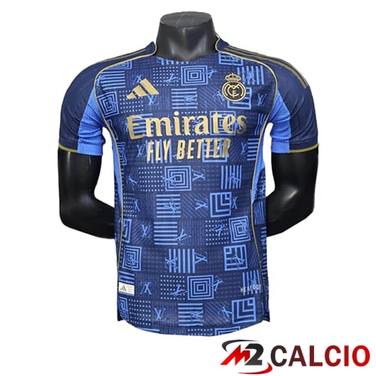 Maglie Calcio Personalizzate,Tute Calcio Squadre,Maglia Nazionale Italiana Calcio | Maglie Calcio Real Madrid Edizione Speciale Blu Marinoe 2025/2026