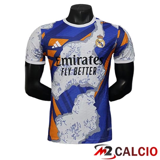 Maglie Calcio Personalizzate,Tute Calcio Squadre,Maglia Nazionale Italiana Calcio | Maglie Calcio Real Madrid Edizione Speciale Blu/Bianco 2025/2026