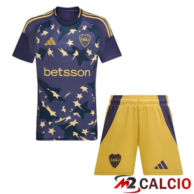 Maglie Calcio Personalizzate,Tute Calcio Squadre,Maglia Nazionale Italiana Calcio | Maglie Calcio Boca Juniors Bambino Terza Blu 2025/2026