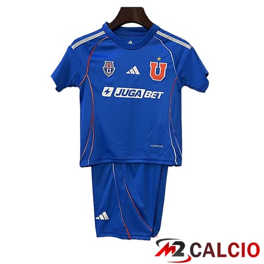 Maglie Calcio Personalizzate,Tute Calcio Squadre,Maglia Nazionale Italiana Calcio | Maglie Calcio Universidad De Chile Bambino Prima 2025/2026
