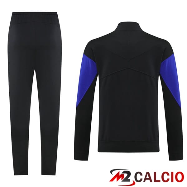 Insieme Tuta Calcio - Giacca FC Barcellona Nero 2025/2026