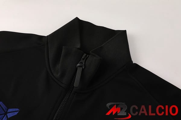 Insieme Tuta Calcio - Giacca FC Barcellona Nero 2025/2026