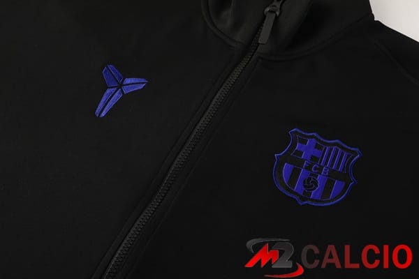 Insieme Tuta Calcio - Giacca FC Barcellona Nero 2025/2026