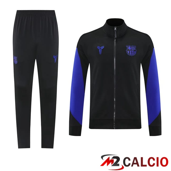 Insieme Tuta Calcio - Giacca FC Barcellona Nero 2025/2026