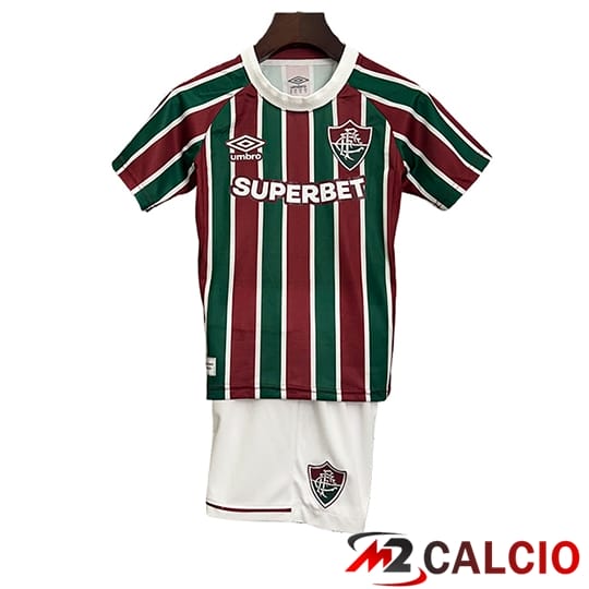Maglie Calcio Personalizzate,Tute Calcio Squadre,Maglia Nazionale Italiana Calcio | Maglie Calcio Fluminense Bambino Prima 2025/2026