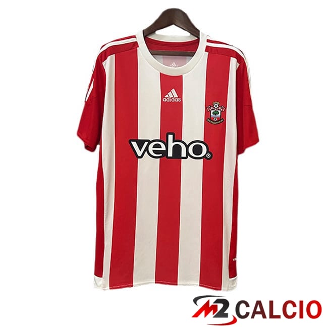 Maglie Calcio Southampton FC Retro Prima Rosso Bianco 2015-2016